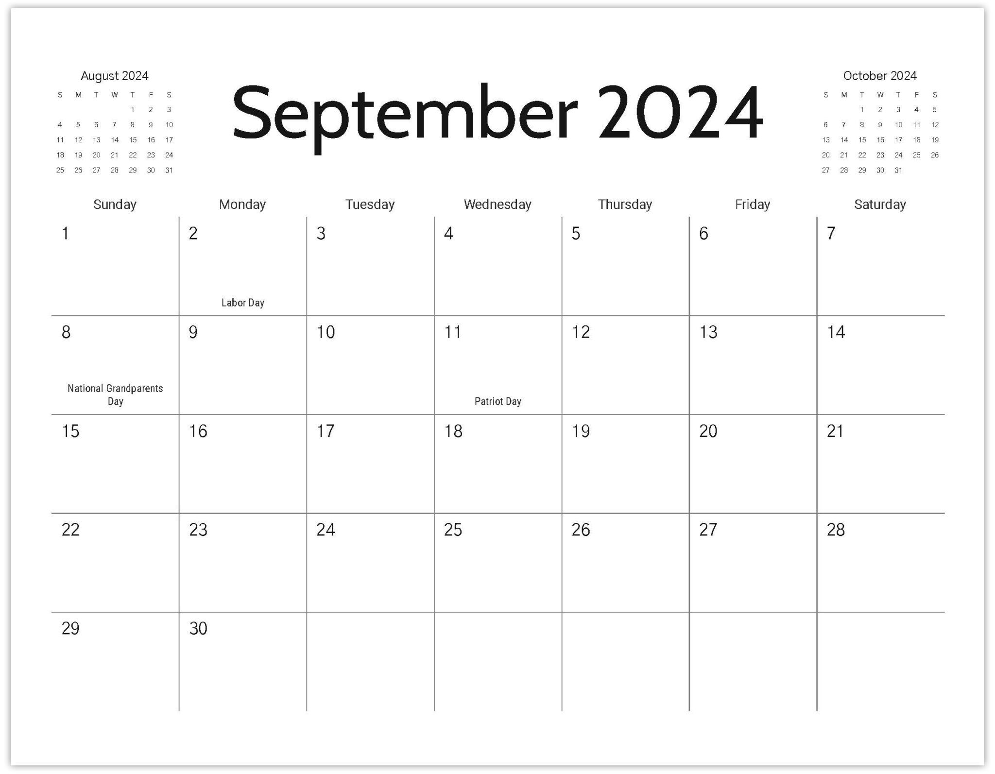 Free Printable Calendar 2024