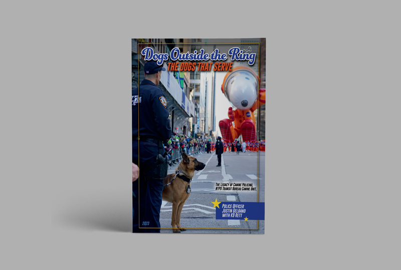 Dogs outside the ring 'the dogs that serve' photography book cover 
