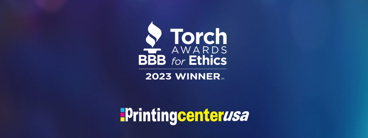 BBB torch award printingcenterusa