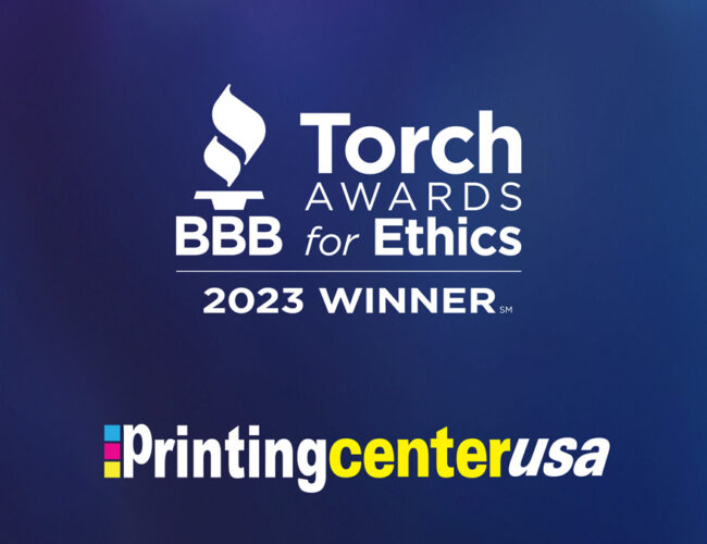 BBB torch award printingcenterusa