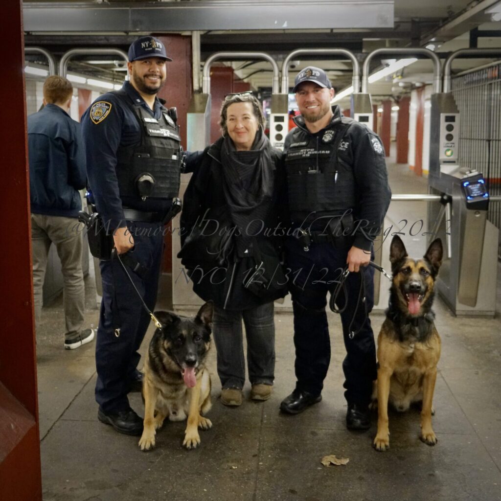 Margaret Foxmoore and two officers 