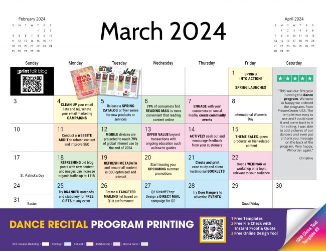 March 2024 Content Calendar