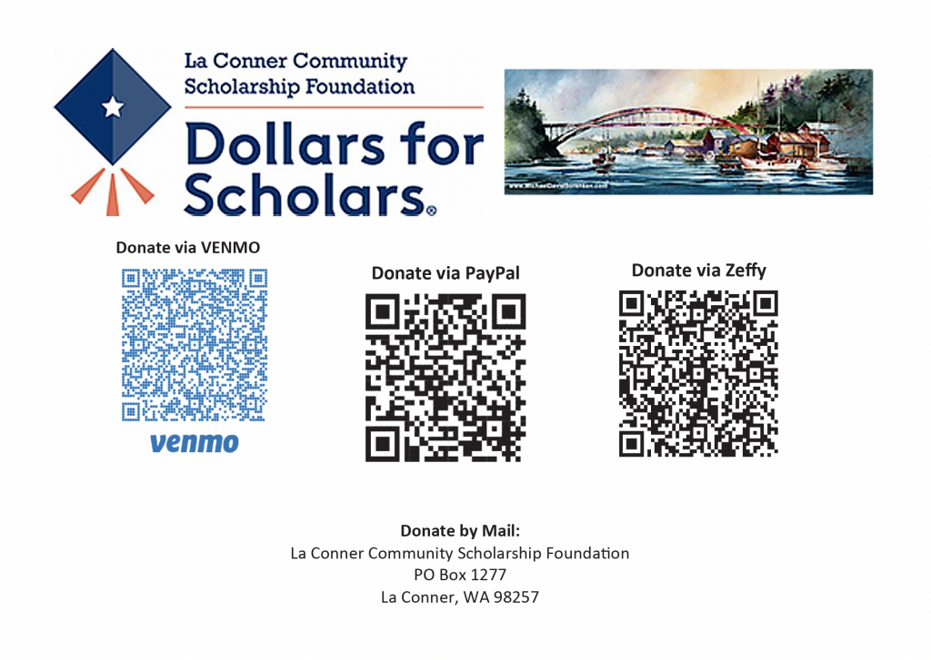 postcard mailer la conner scholarship