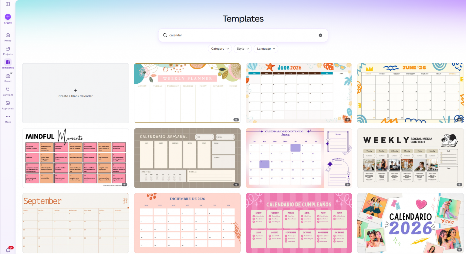 How to Make a Calendar in Canva