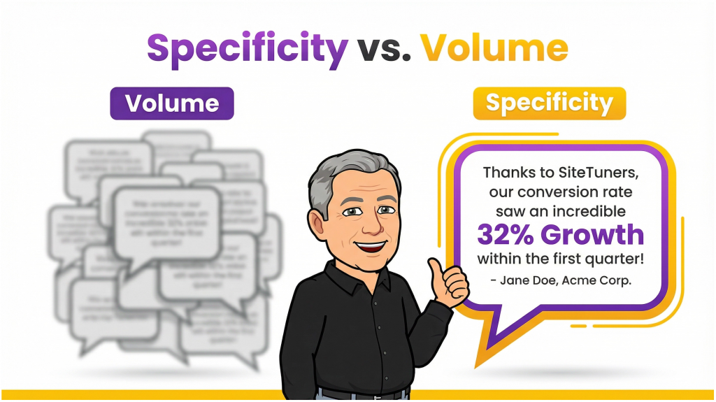 Specificity helps build trust