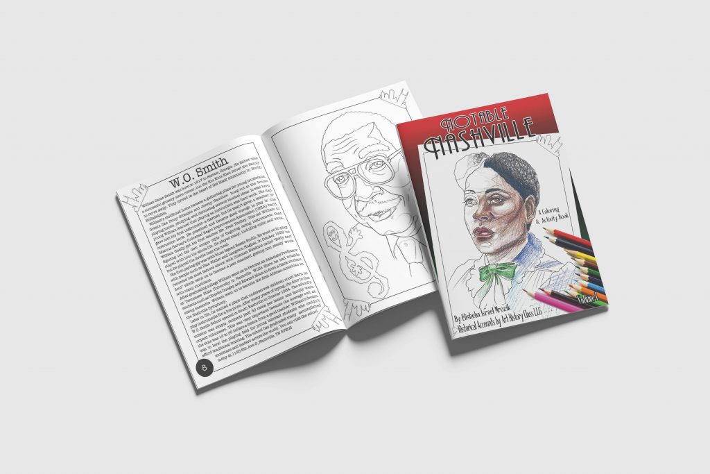 Elisheba's coloring book, open spread