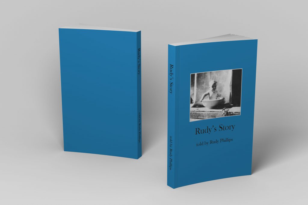 Rudy's story book front and back cover 